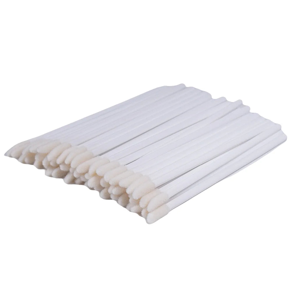 50Pcs Disposable Lip Brush Eyelash Makeups Brushes Lash Extension Mascara Applicator Lipstick Wands Set Make up Tools