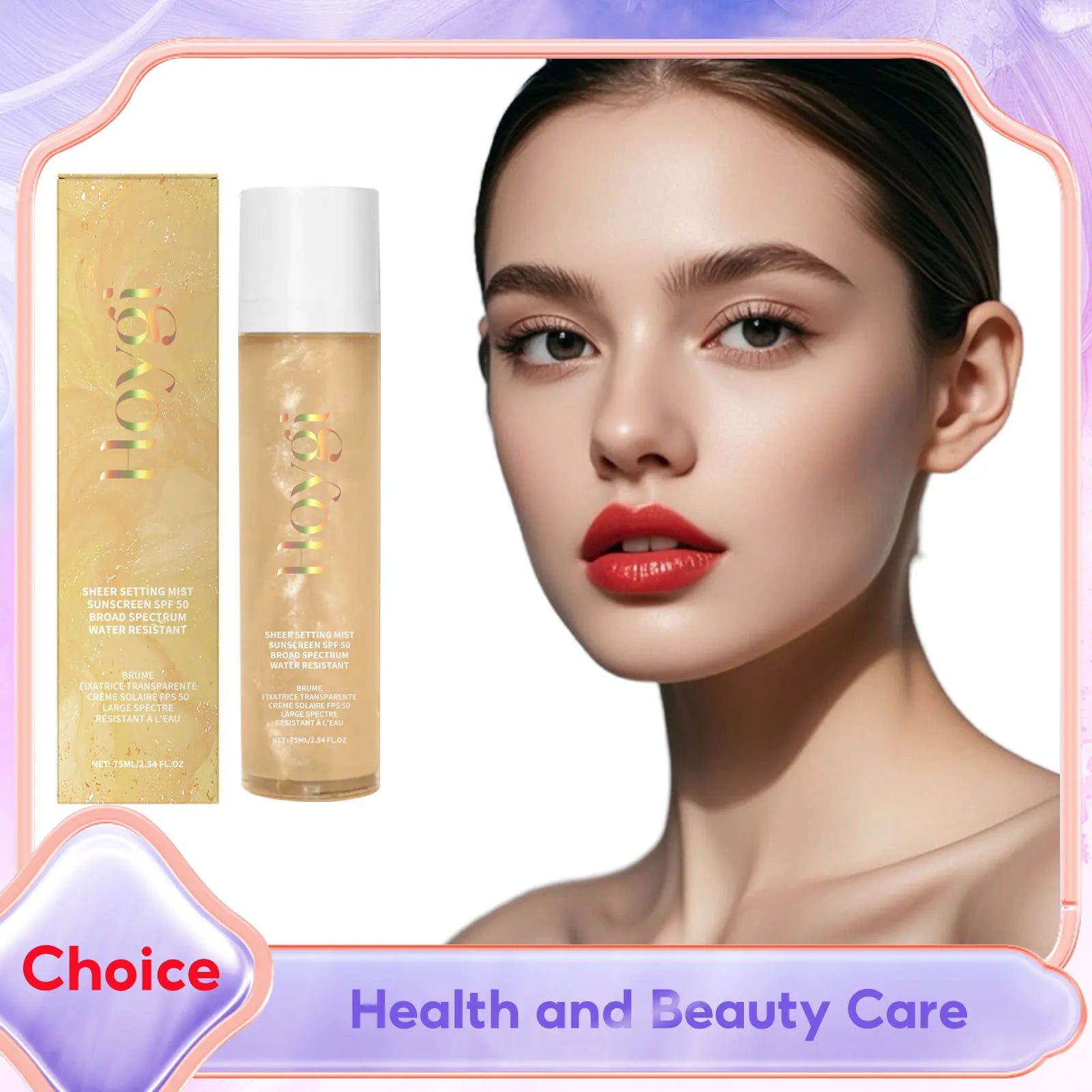 Makeup Finishing Spray UV Protect Oil Control Transfer-Resistant Smudge-Proof Waterproof Makeup Primer Hydrating Setting Spray