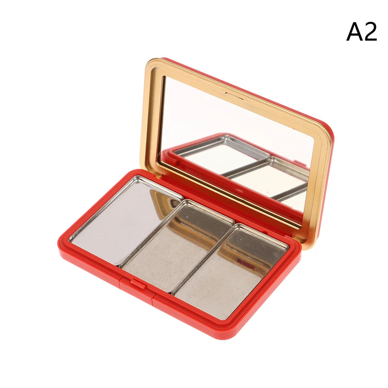 ●Multi-grids DIY Eyeshadow Palette With Mirror Empty DIY Cosmetic Box Magnetic Makeup Palette DIY Make Up Tool