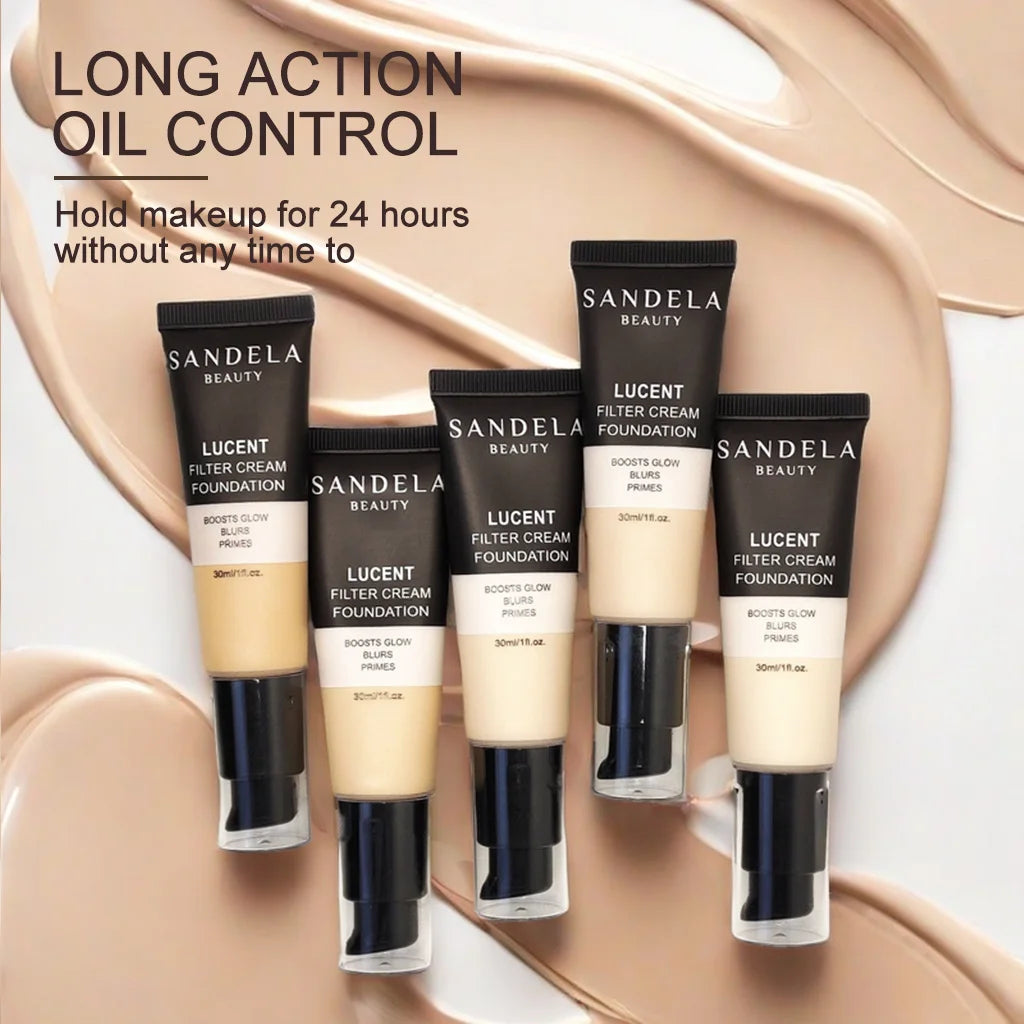 Sandela Foundation Tinted Moisturizer Liquid Foundation Makeup Face Make Up Concealer Waterproof