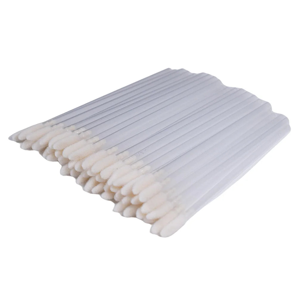 50Pcs Disposable Lip Brush Eyelash Makeups Brushes Lash Extension Mascara Applicator Lipstick Wands Set Make up Tools