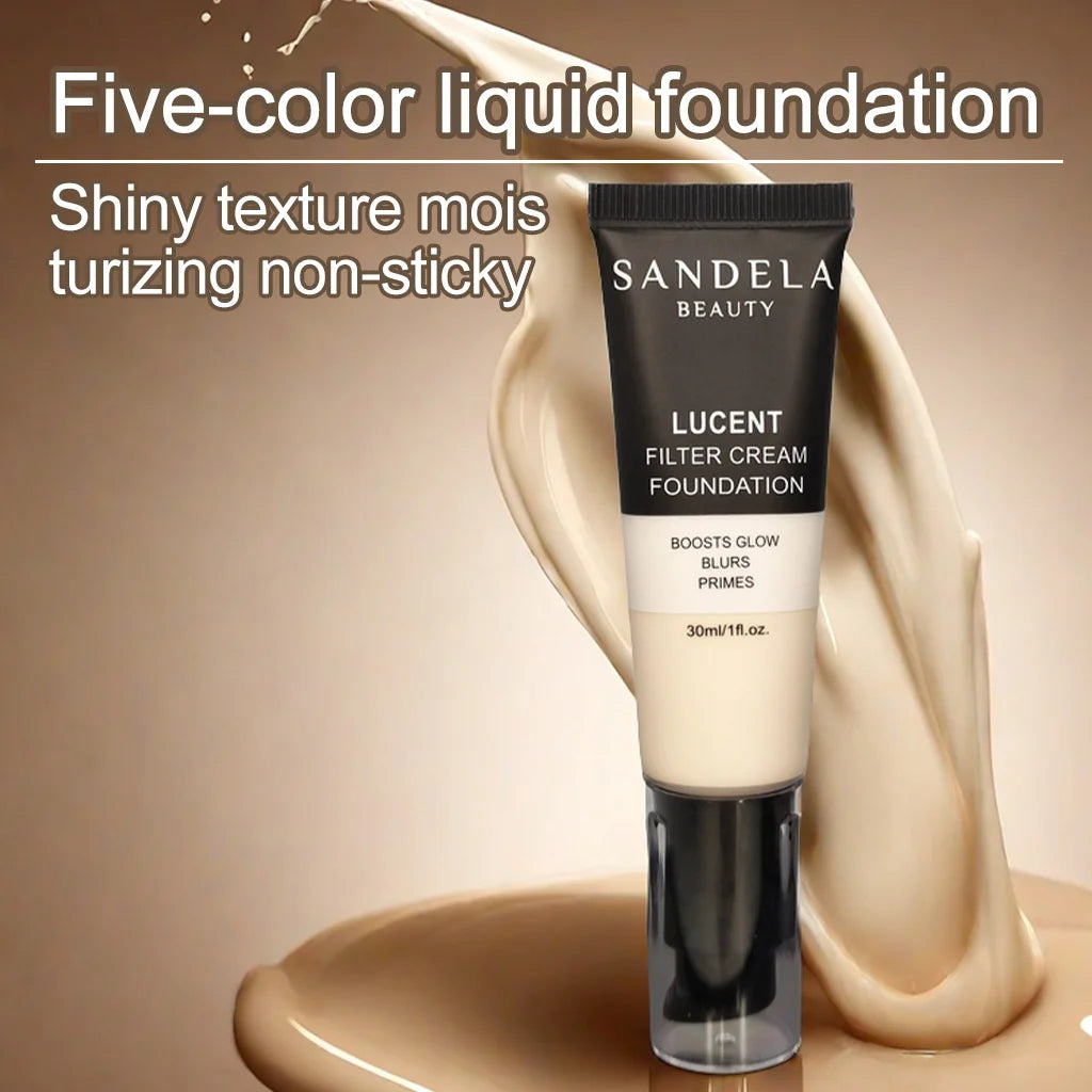 Sandela Foundation Tinted Moisturizer Liquid Foundation Makeup Face Make Up Concealer Waterproof
