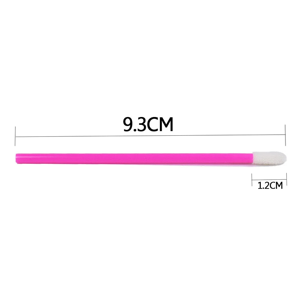 50Pcs Disposable Lip Brush Eyelash Makeups Brushes Lash Extension Mascara Applicator Lipstick Wands Set Make up Tools