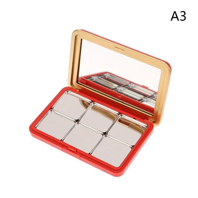 ●Multi-grids DIY Eyeshadow Palette With Mirror Empty DIY Cosmetic Box Magnetic Makeup Palette DIY Make Up Tool