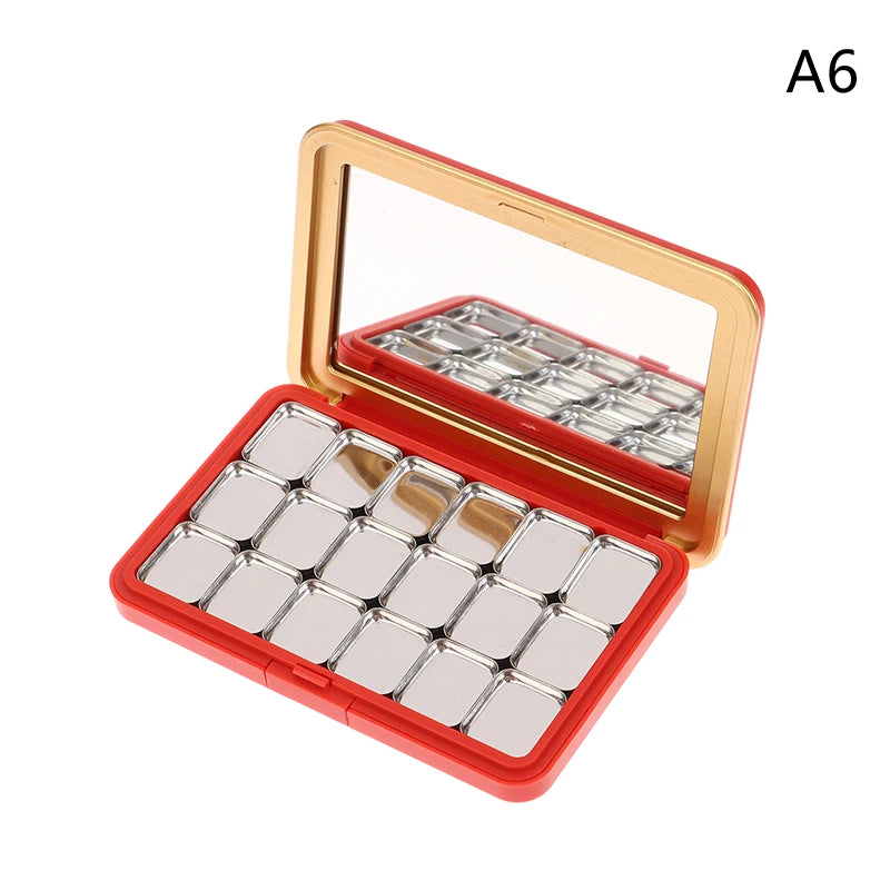 ●Multi-grids DIY Eyeshadow Palette With Mirror Empty DIY Cosmetic Box Magnetic Makeup Palette DIY Make Up Tool