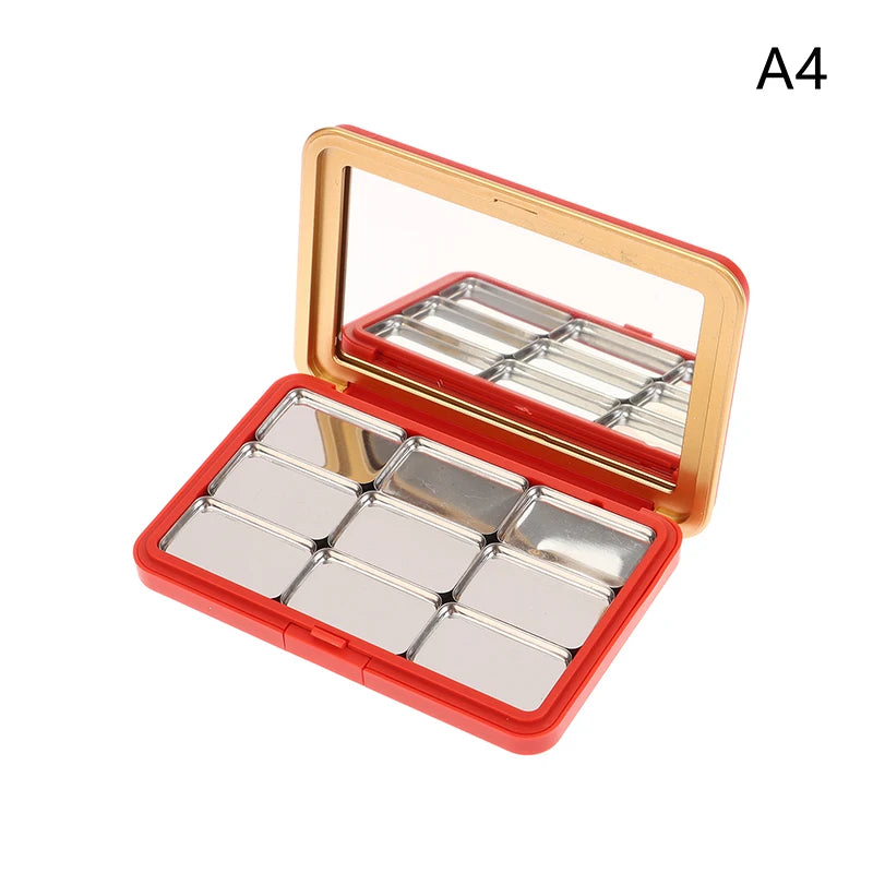 ●Multi-grids DIY Eyeshadow Palette With Mirror Empty DIY Cosmetic Box Magnetic Makeup Palette DIY Make Up Tool