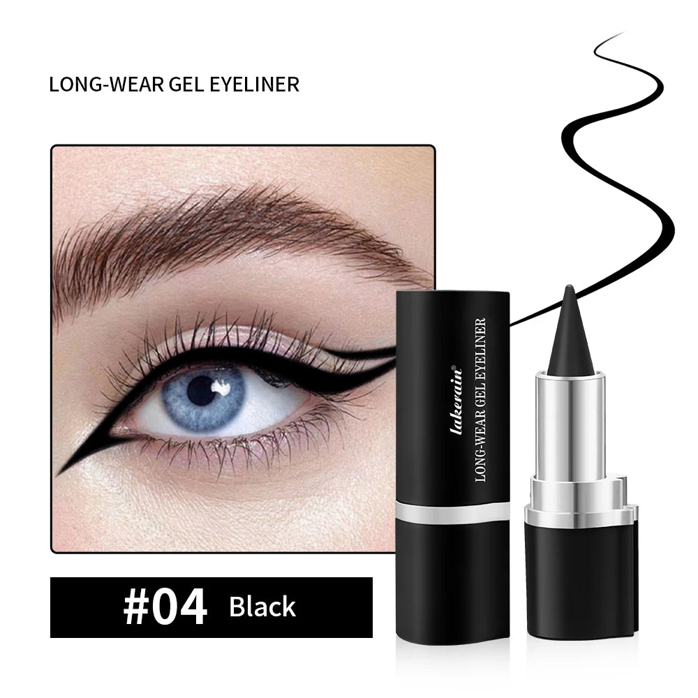 Eyeliner Creamy textureLong Lasting Waterproof Matte Black Silver Brown Eye Liner Pen Make Up For Women Cosmetic