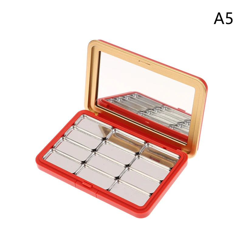 ●Multi-grids DIY Eyeshadow Palette With Mirror Empty DIY Cosmetic Box Magnetic Makeup Palette DIY Make Up Tool